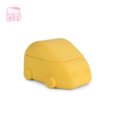 Silicone Baby Bowl Car Weaning Dinnerware Set Environmentally Friendly Kid WIth Lid